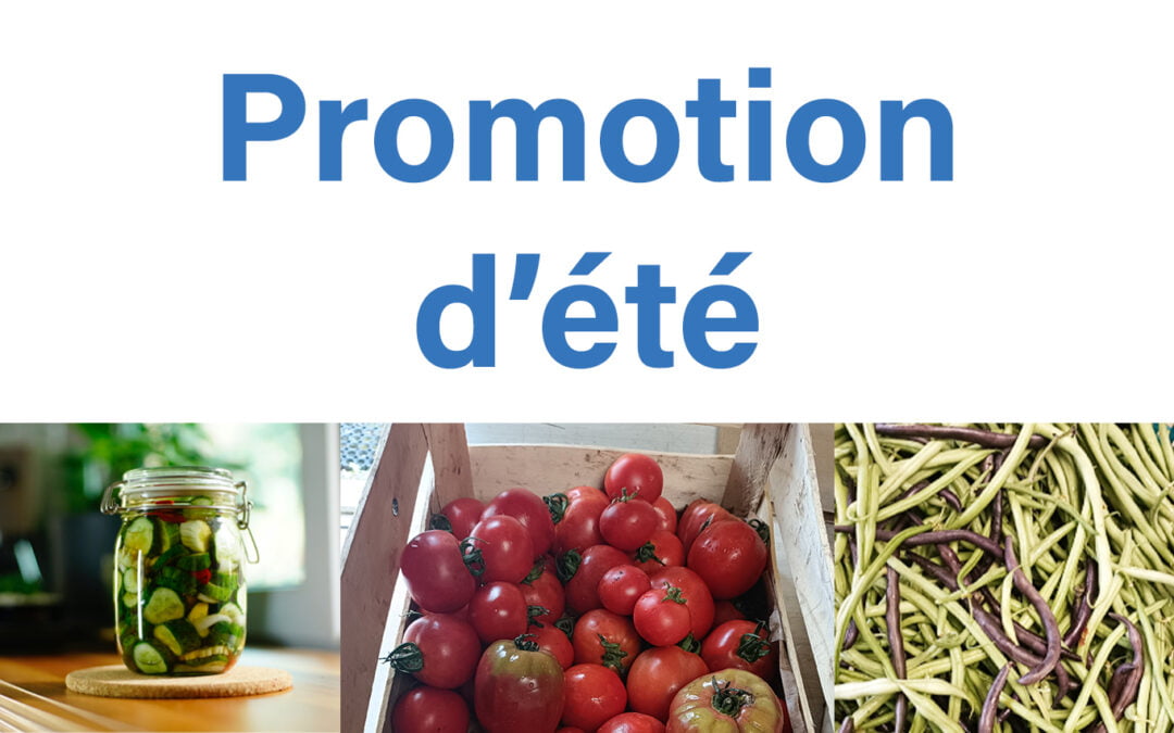 Les promotions du maraîchage