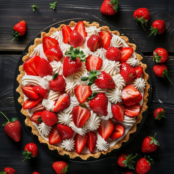 Tarte aux fraises (6/8 pers.)