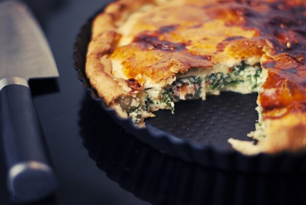 Tarte aux épinards et fromage de chèvre - 6/8 personnes