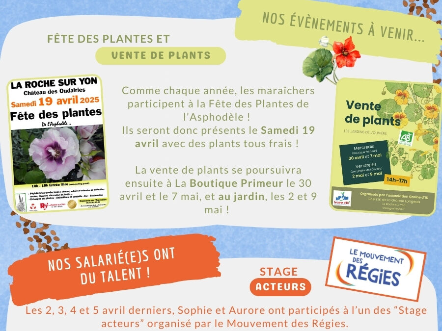 La Newsletter du mois d’Avril !
