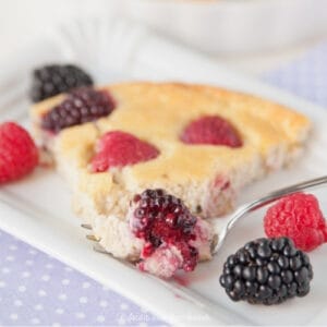Clafoutis aux framboises (1 personne)