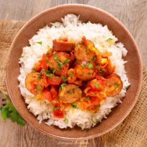 Rougail/saucisses (part individuelle)