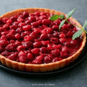 Tarte citron framboise (6-8 personnes)