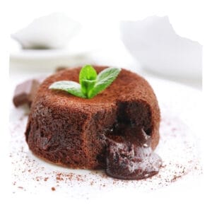 Fondant chocolat/praliné (1 pers.)