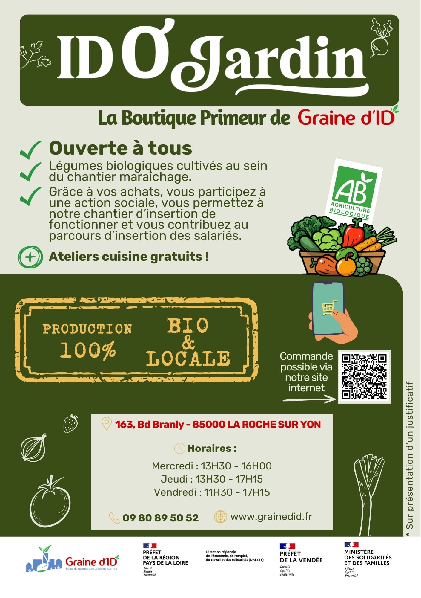 Affiche boutique primeur