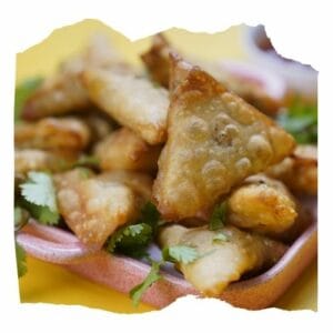 Samoussas légumes & viande (x4)