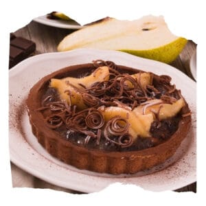 Tarte poire/chocolat (6/8 personnes)