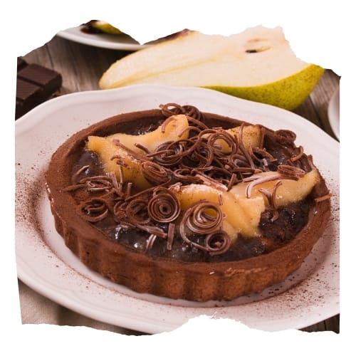 Tarte poire/chocolat (6/8 personnes)
