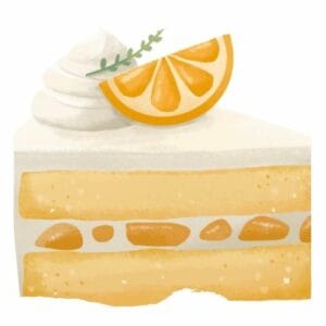 Moelleux orange, crémeux citron (1 personne)