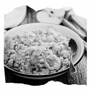 Crumble aux pommes (1 personne)